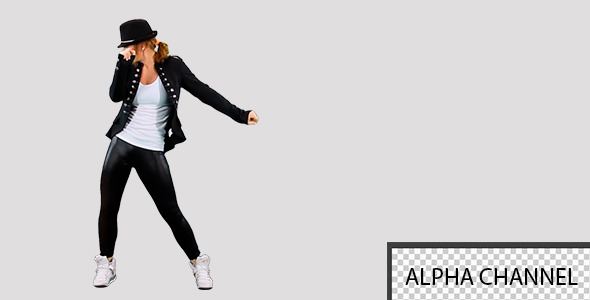 Girl Dancing On A Transparent Background 6