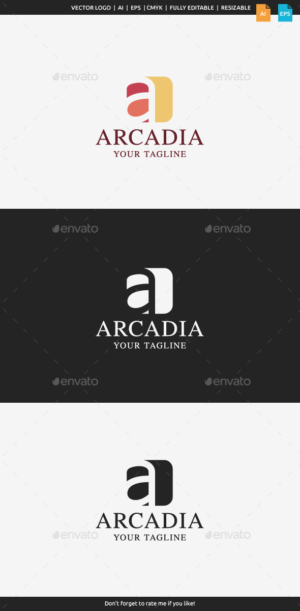 Arcadia - A Logo - Letters Logo Templates