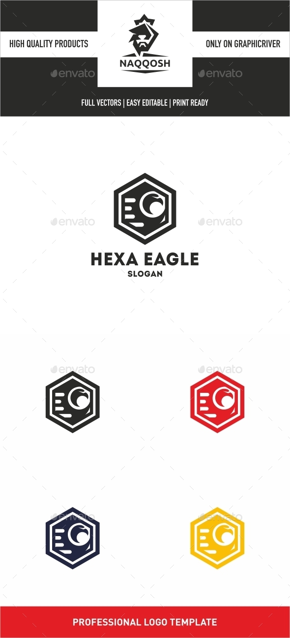 Hexa Eagle - Logo Templates