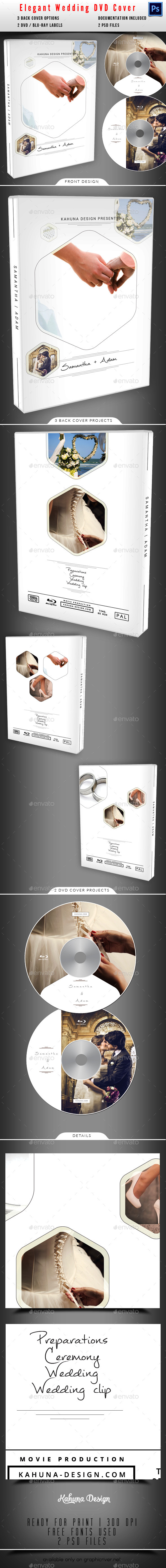 Wedding DVD / Blu-Ray Cover 05 - CD & DVD Artwork Print Templates
