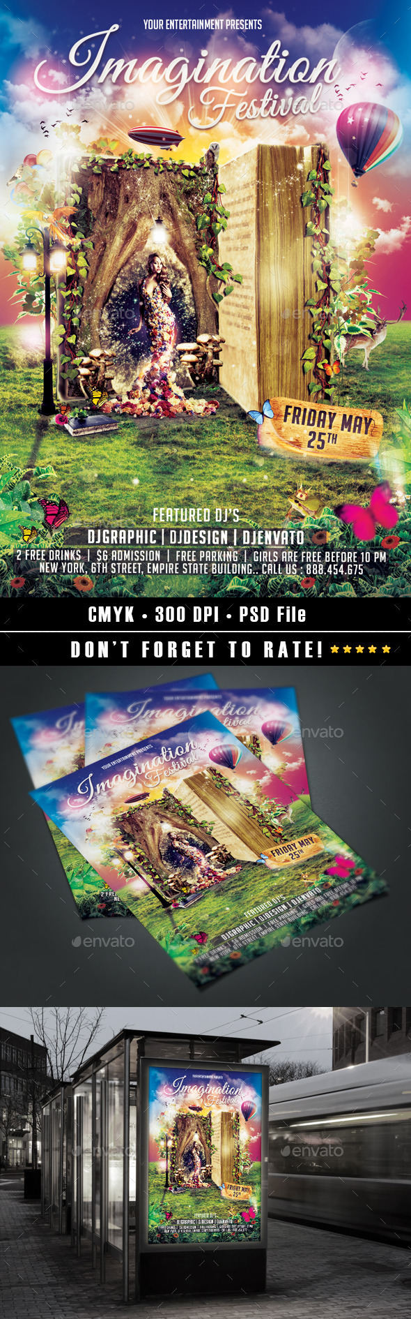 Imagination Festival Flyer - Events Flyers