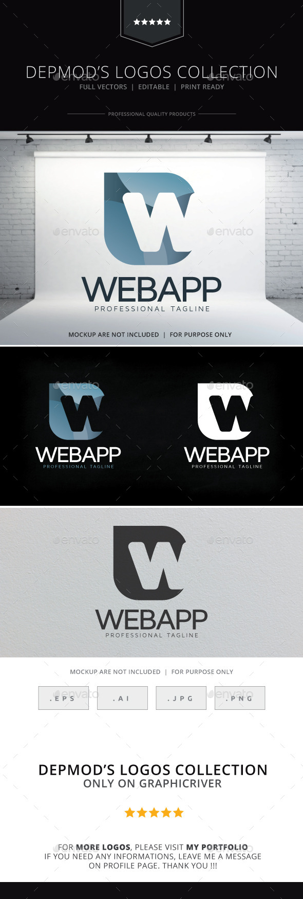 Web App Logo - Letters Logo Templates