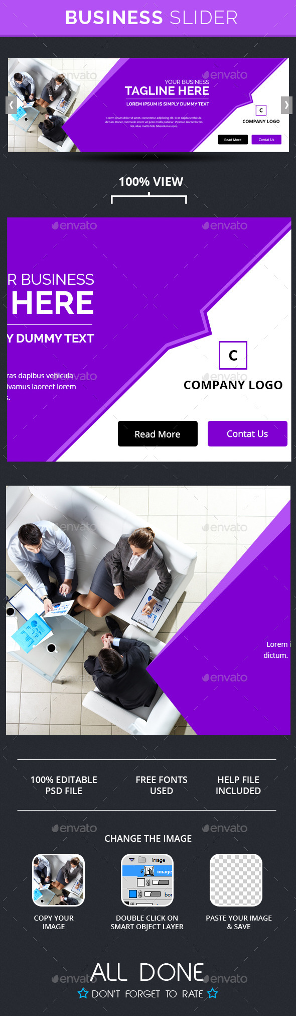 Business Slide V5 - Sliders & Features Web Elements