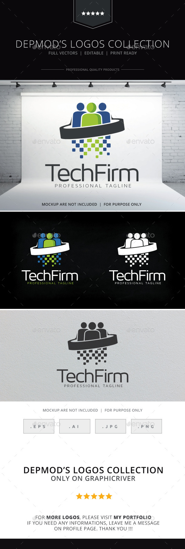 Tech Firm Logo - Humans Logo Templates