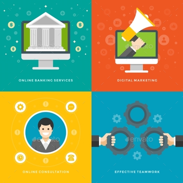 Business Illustrations - Web Technology