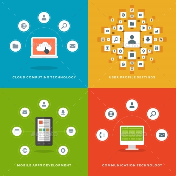 Business Illustrations - Web Technology