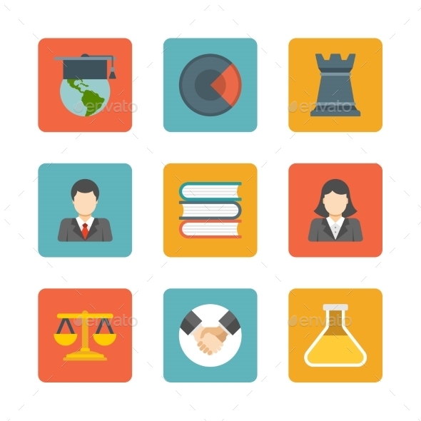 Business and Education Icons - Web Technology