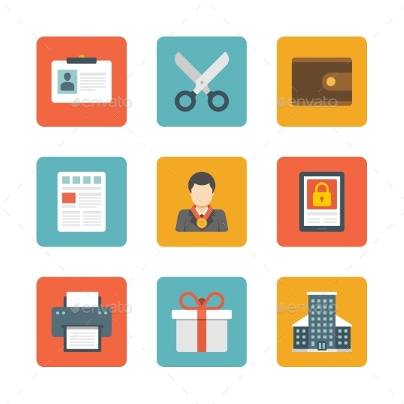 Flat Design Icons - Web Technology