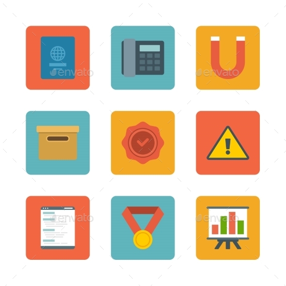 Flat Design Icons - Web Technology