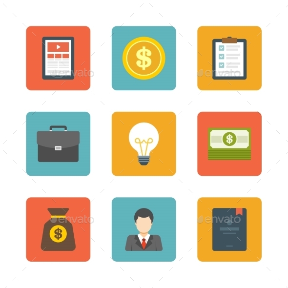 Flat Design Icons - Web Technology