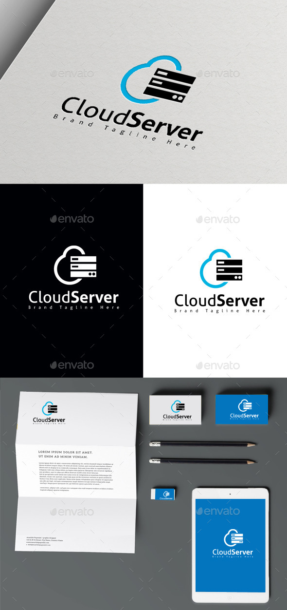 Cloud Server - Symbols Logo Templates