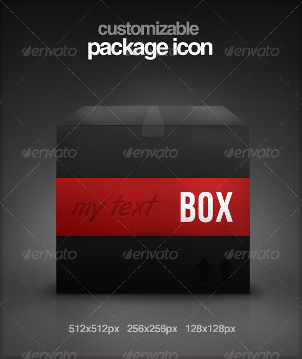 Customizable Package Icon - Web Icons