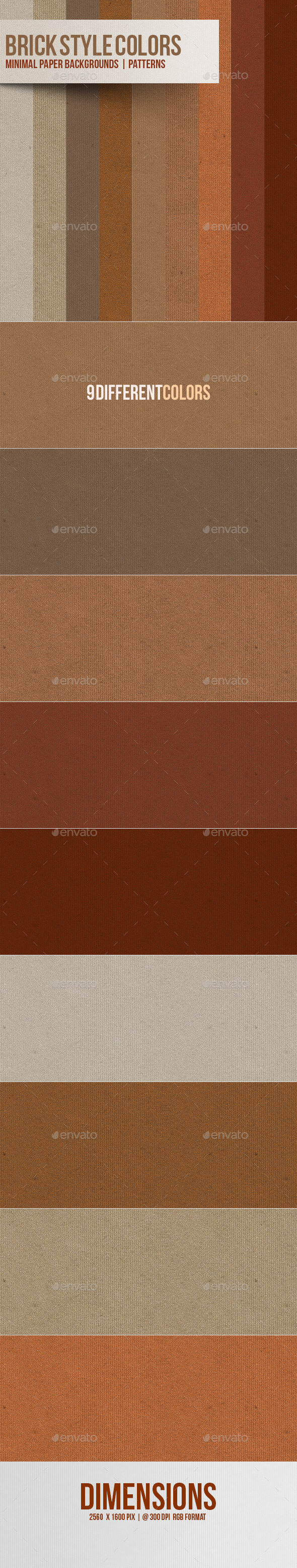 Minimal Paper BG | Patterns | Brick Style Colors - Patterns Backgrounds