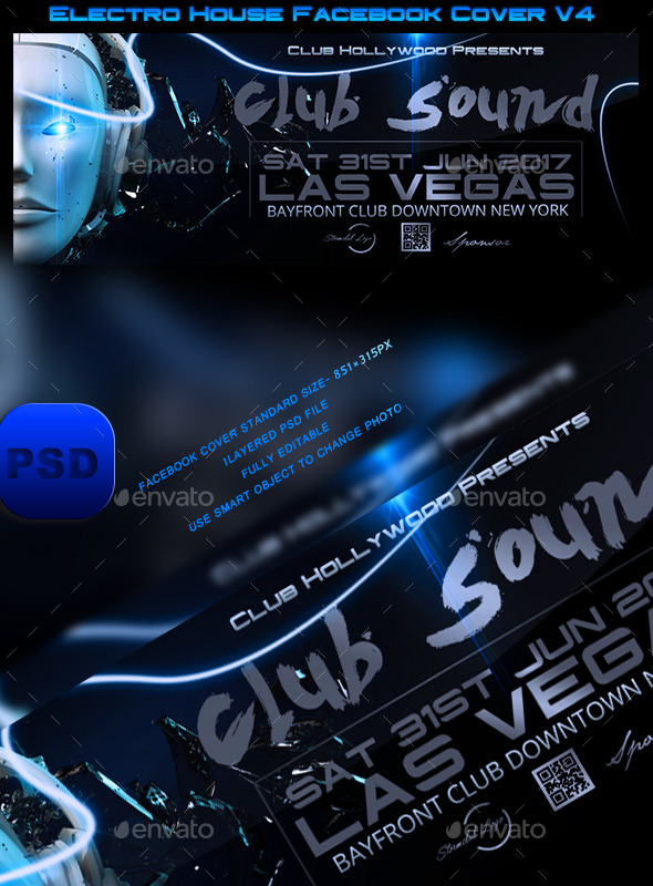Electro House Facebook Cover V4 - Facebook Timeline Covers Social Media