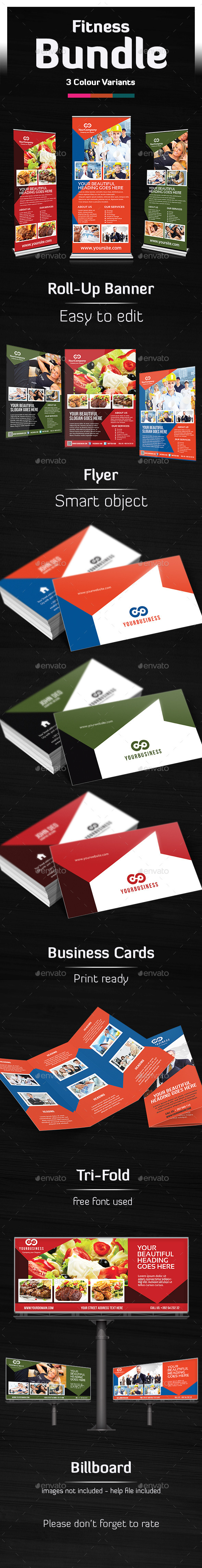 Multipurpose Bundle Templates - Stationery Print Templates