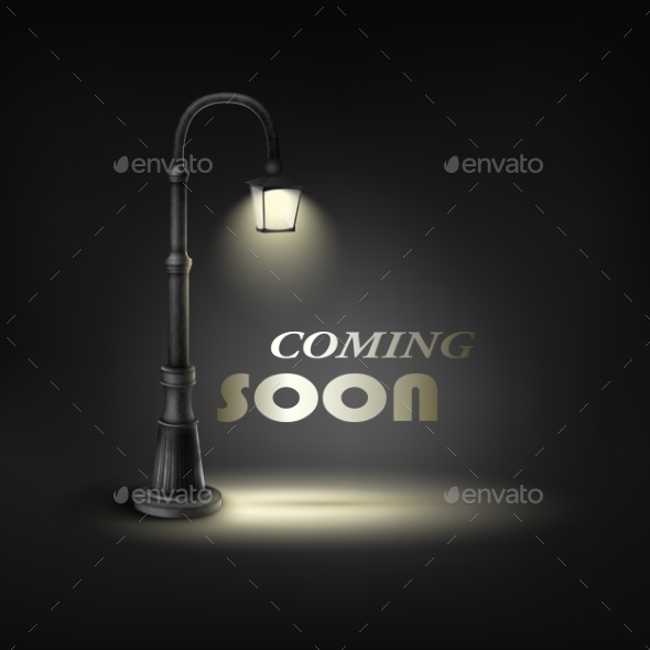 Coming Soon Under Street Lamp - Buildings Objects
