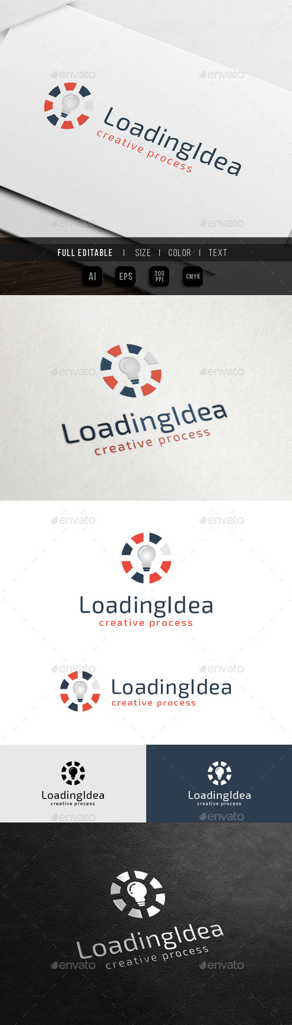 Load Idea - Creative Process - Symbols Logo Templates