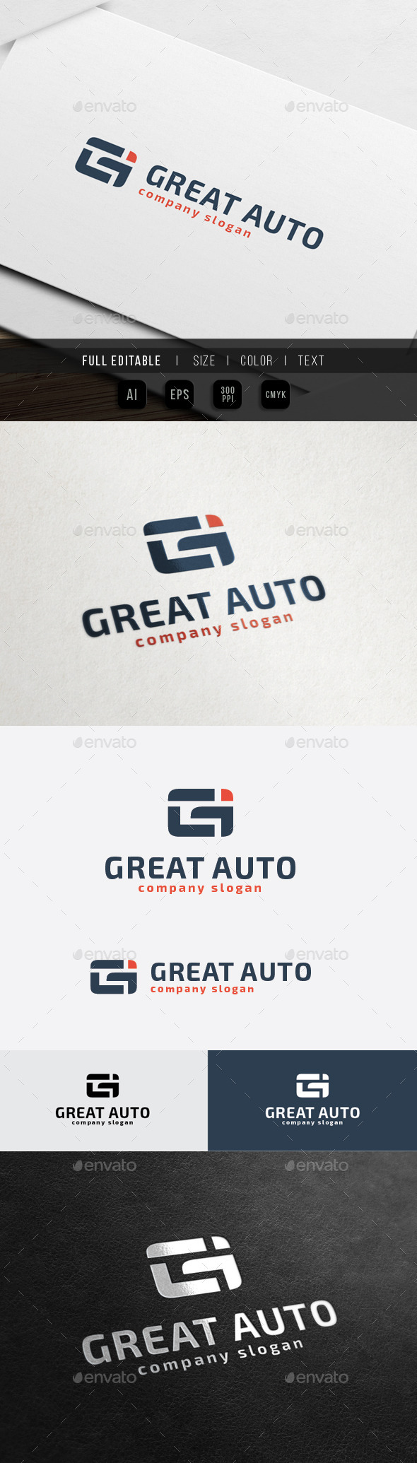 Great Auto - G / Gi letter - Letters Logo Templates