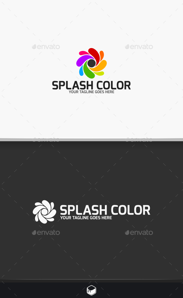 Splash Color Logo - Vector Abstract