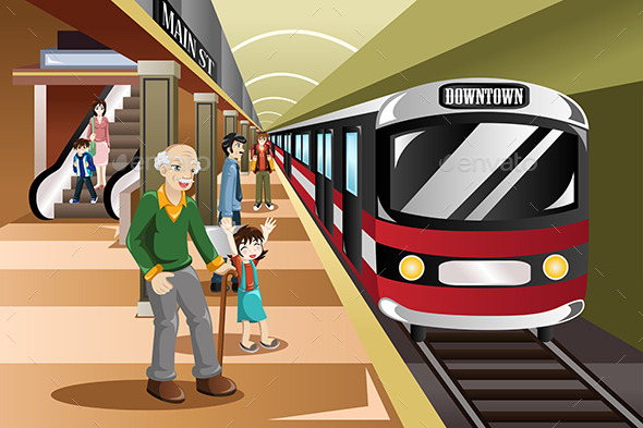 Train Station - People Characters