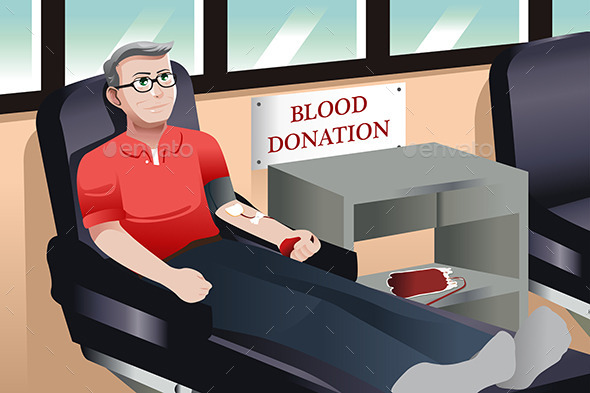 Blood Donation - People Characters