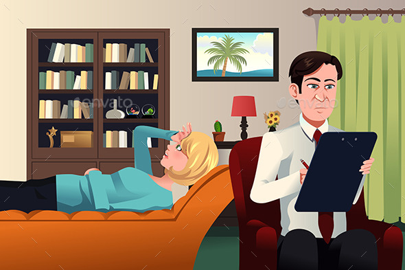 Psychiatrist Working with a Patient - Health/Medicine Conceptual