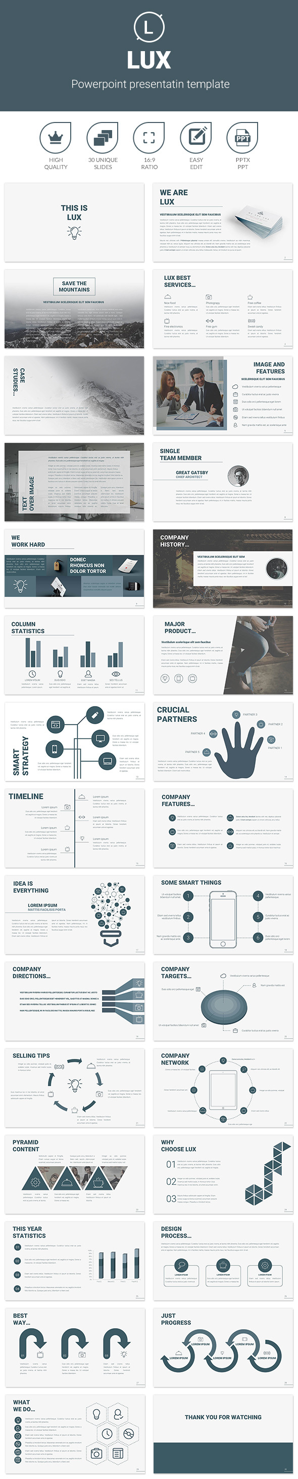 Lux - Business PowerPoint Templates