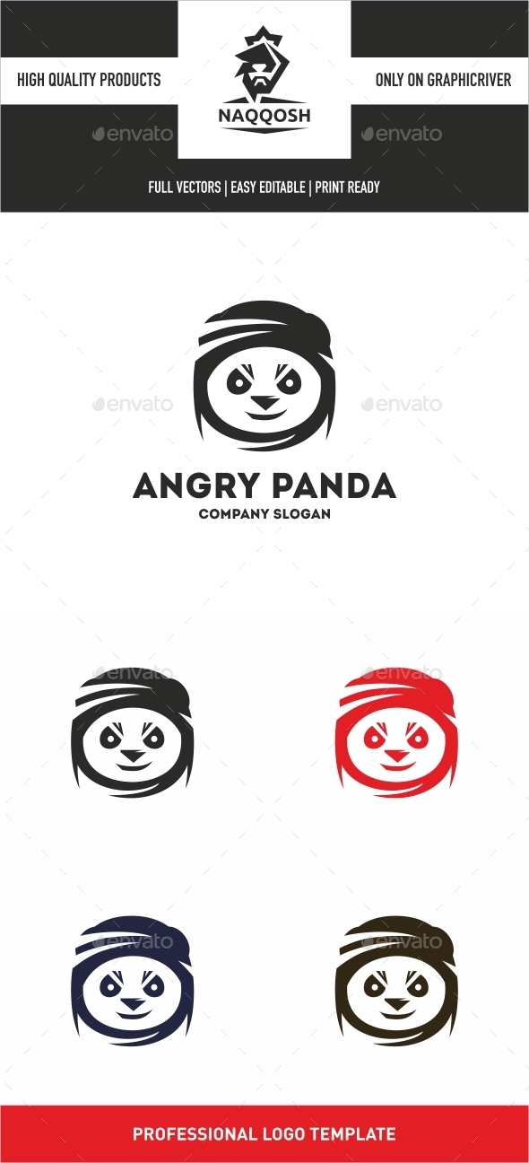 Angry Panda - Logo Templates