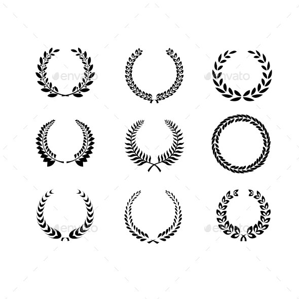 Laurel Wreaths - Decorative Symbols Decorative