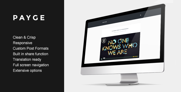 Payge - Clean & Crisp Blogging Theme