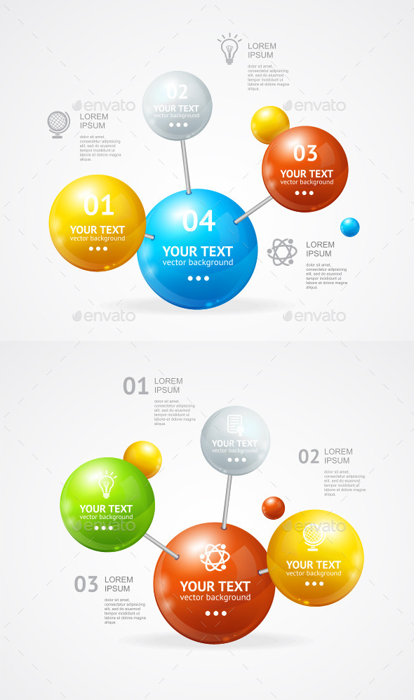 Vector Infografic Molecule - Concepts Business