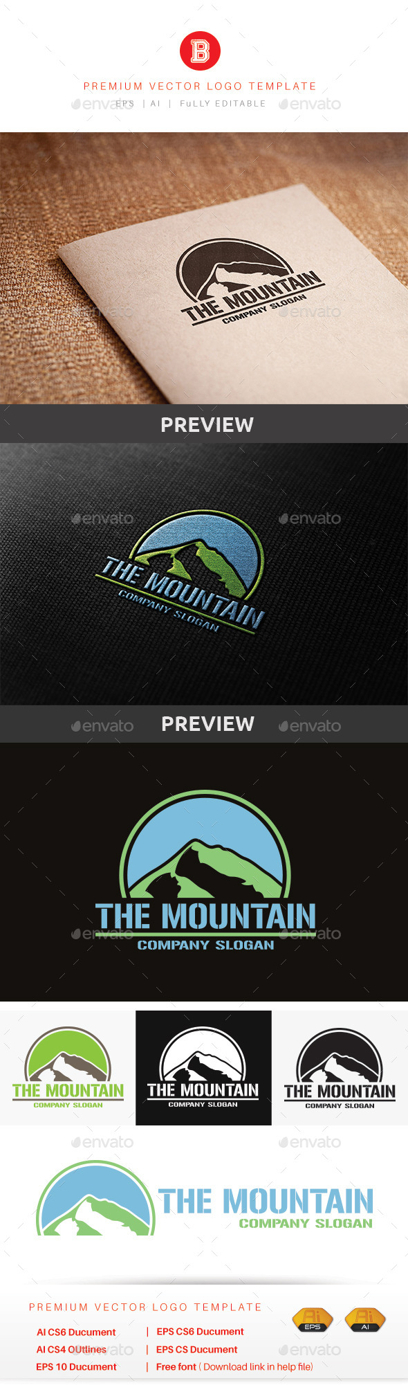 The Mountain - Nature Logo Templates