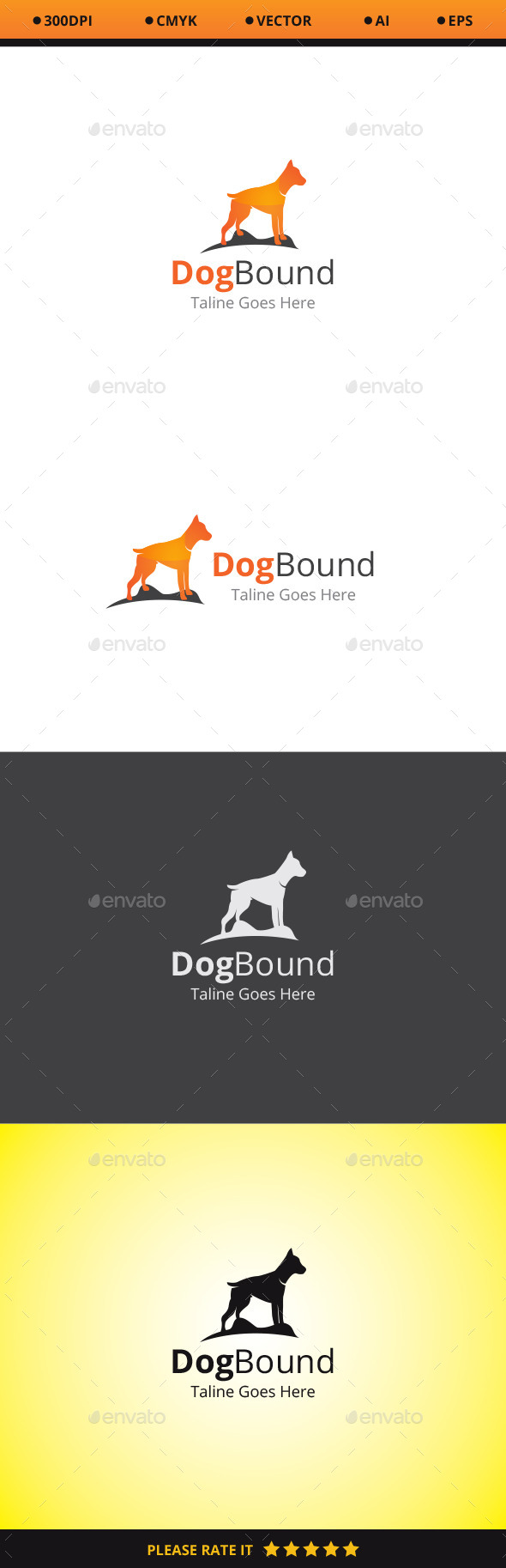 Dog Bound Logo - Animals Logo Templates