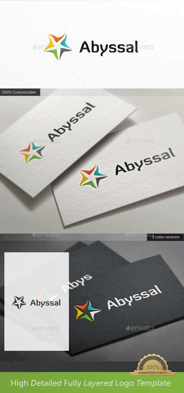 Sea Star Abyssal Logo - Nature Logo Templates