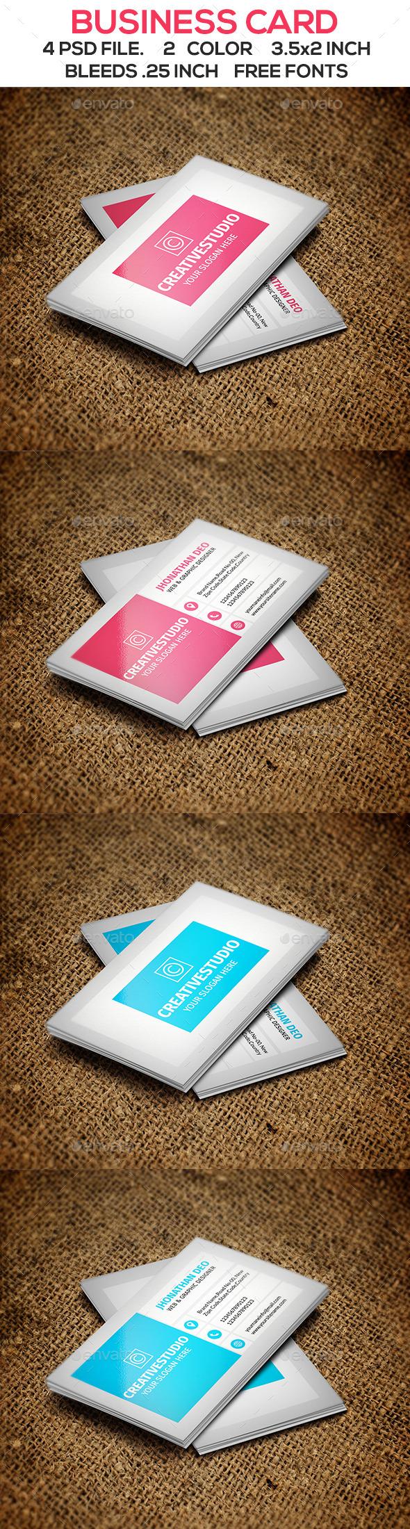Modern Business Card V2 - Corporate Business Cards