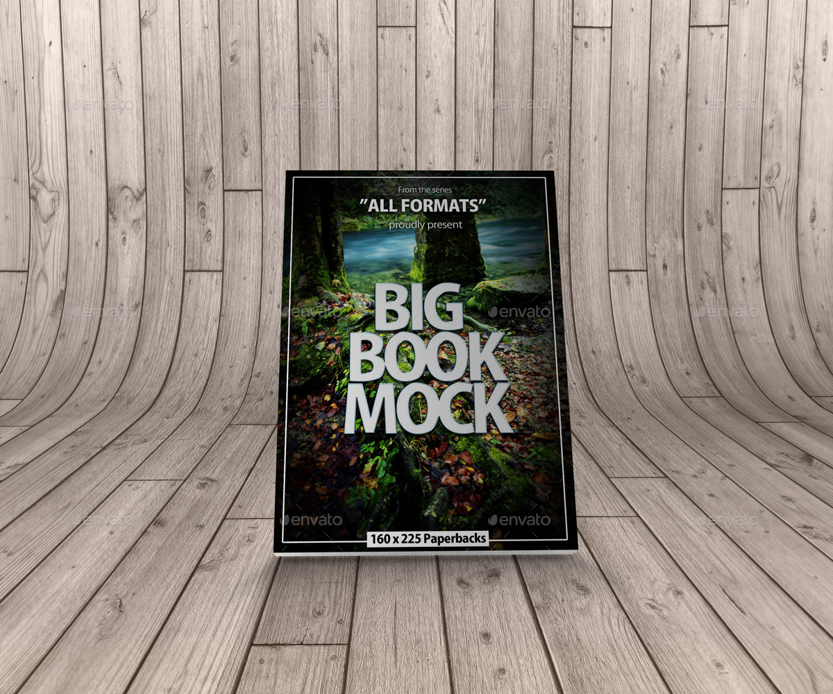 Download Book Mockup Dimension 160 X 225 Mm Paperbacks By Pozitivo Graphicriver