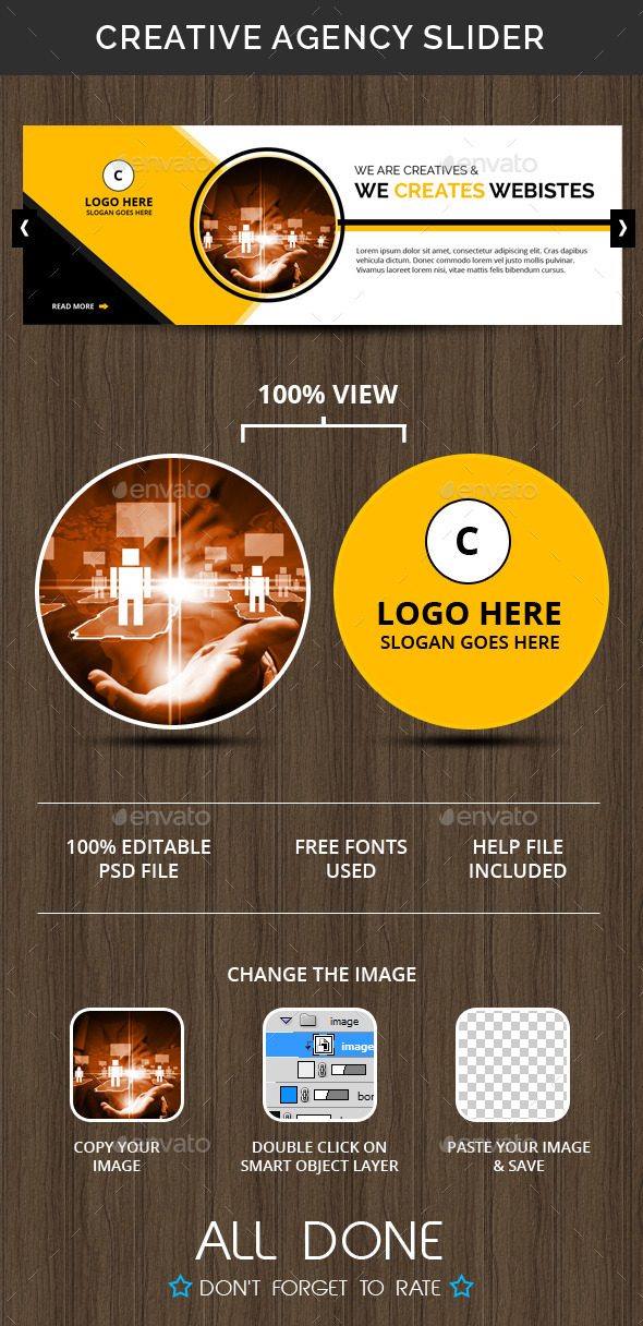 Creative Agency Slider - Sliders & Features Web Elements