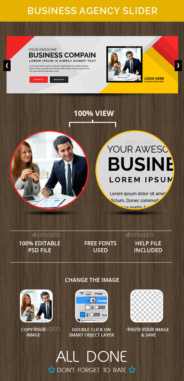 Business Agency Slider - Sliders & Features Web Elements