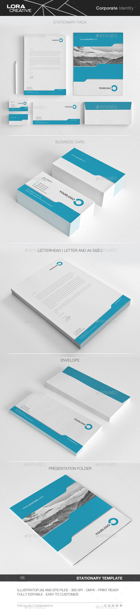 Pure Concept Stationary Pack - 05 - Stationery Print Templates