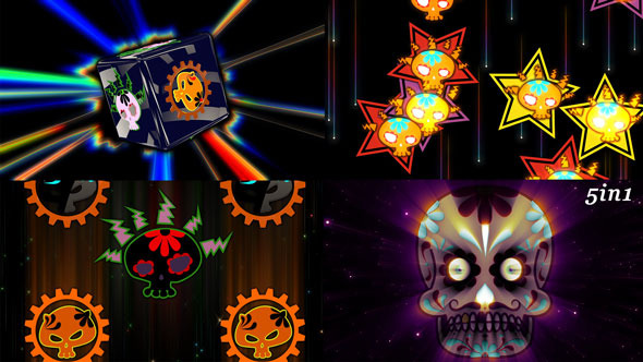 Mexican Sugar Skull (5-Pack) alt