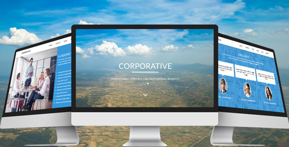 Corporative - One Page Parallax Muse Template