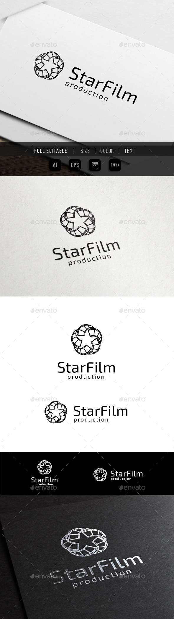 Star Media - Movie Film - Objects Logo Templates