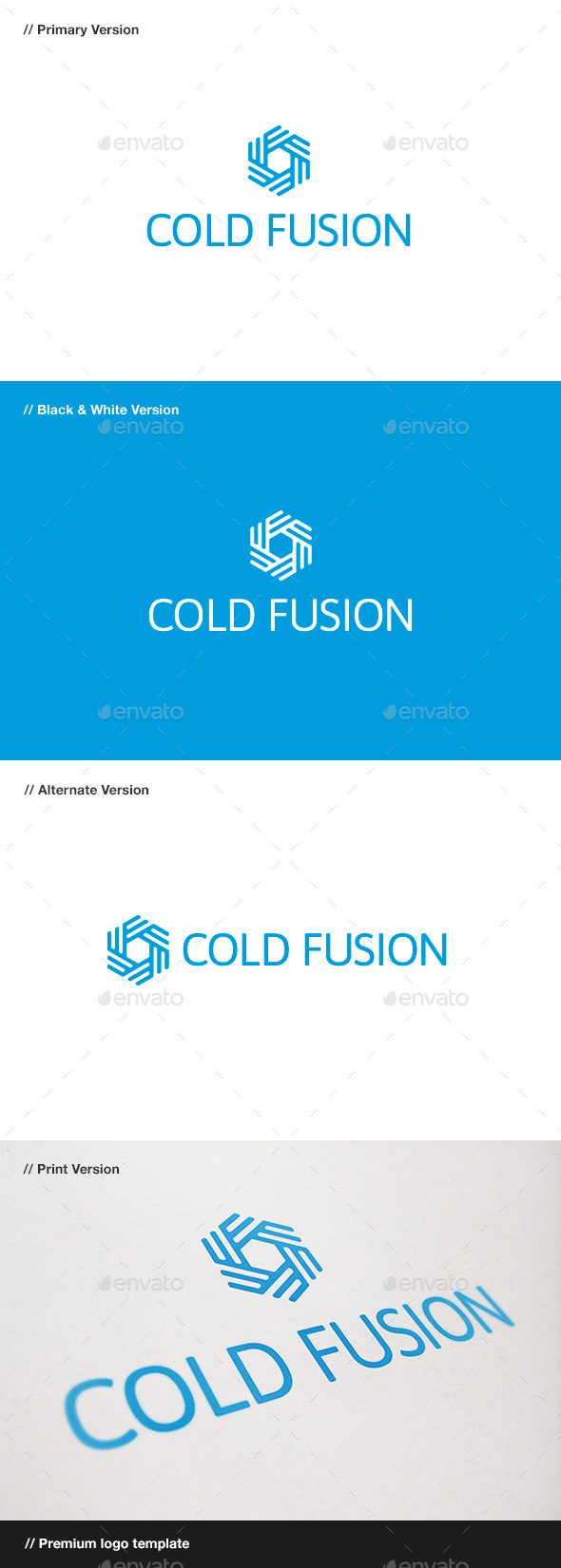 Cold Fusion - Symbol Logo - Symbols Logo Templates