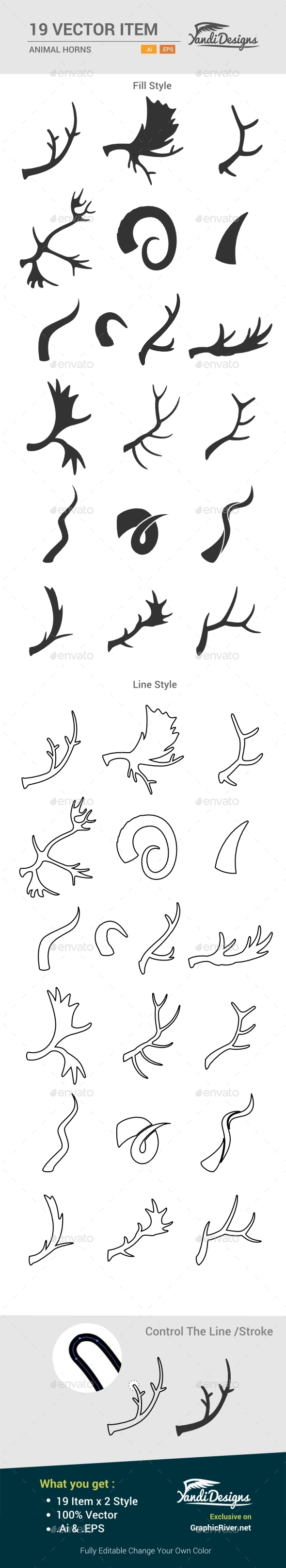Animal Horns - Animals Characters