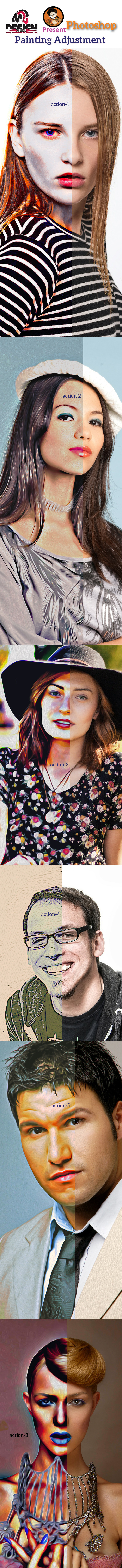 Painting Adjustment - Actions Photoshop