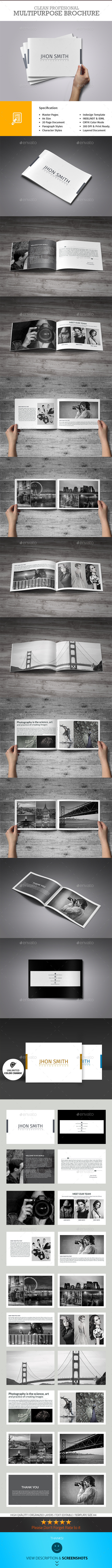 Minimal Portfolio Brochure - Portfolio Brochures
