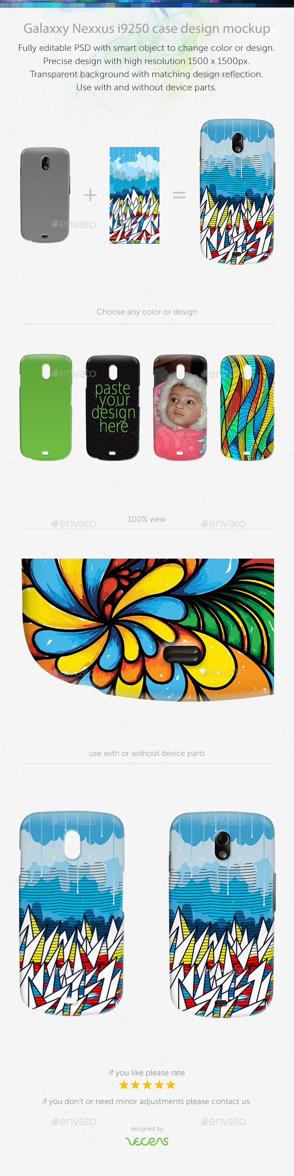 Galaxxy Nexxus Case Design Mockup - Mobile Displays