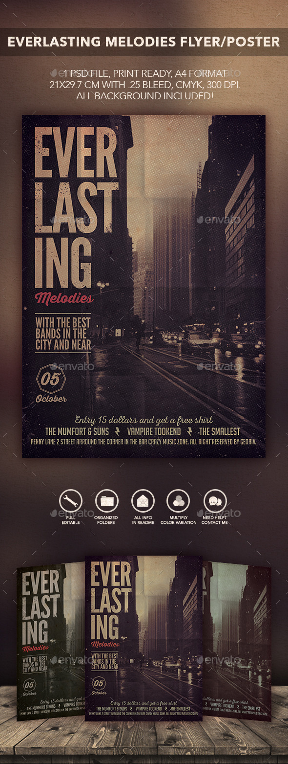 Everlasting Songs Flyer Poster - Flyers Print Templates