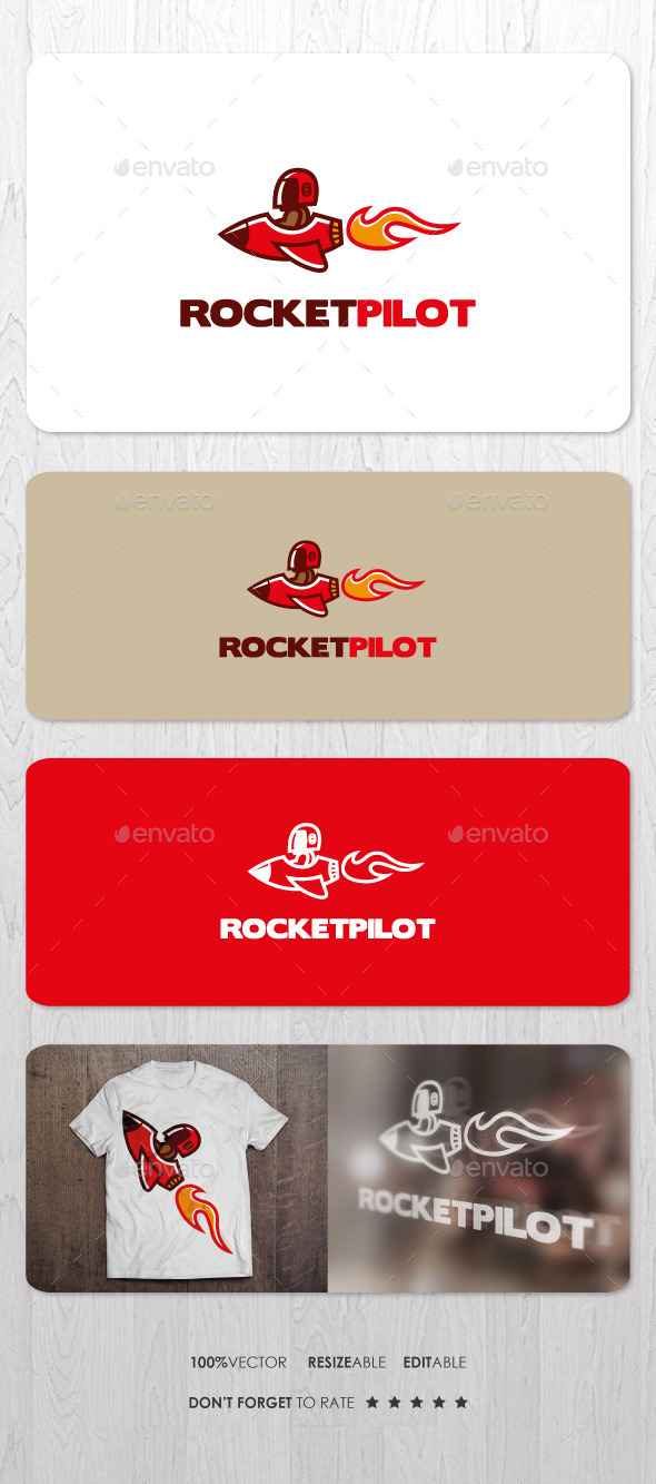 Rocket Pilot Logo - Objects Logo Templates