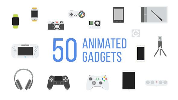 50 Animated Gadgets - VideoHive 10487693